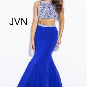 Royal blue prom dress